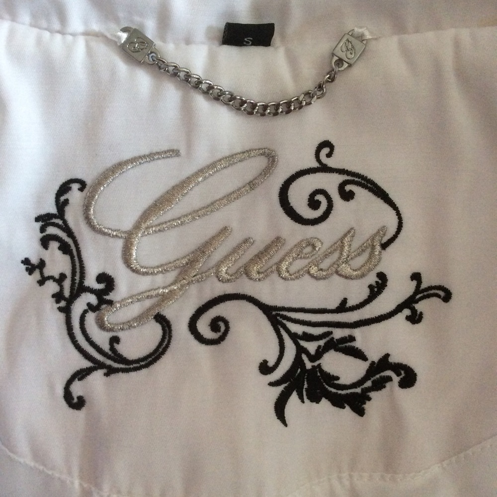 Guess Button Down Jacket Women’s Sz S - Picture 3 of 8